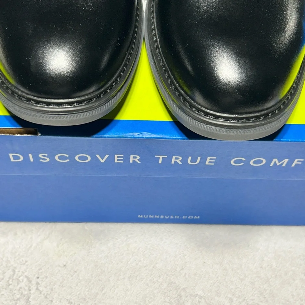 Nunn Bush Black‎ Chase Plain flat heel Chukka Boot Size 8.5 New in Box